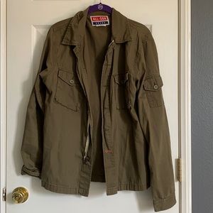 All-Son Green Utility Button Up